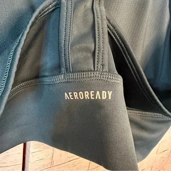 Adidas x Farm Rio Aeroready All-Over Print Green Sports Bra Top Size L - Picture 6 of 7